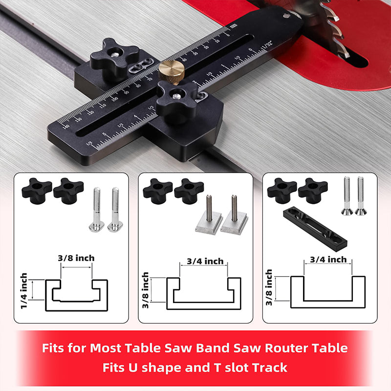 🎉 2026 Sale — Over 25300 Sold! ⏰Thin Rip Table Saw Jig｜6061 Aluminum Precision Woodworking Cutting Guide ✨