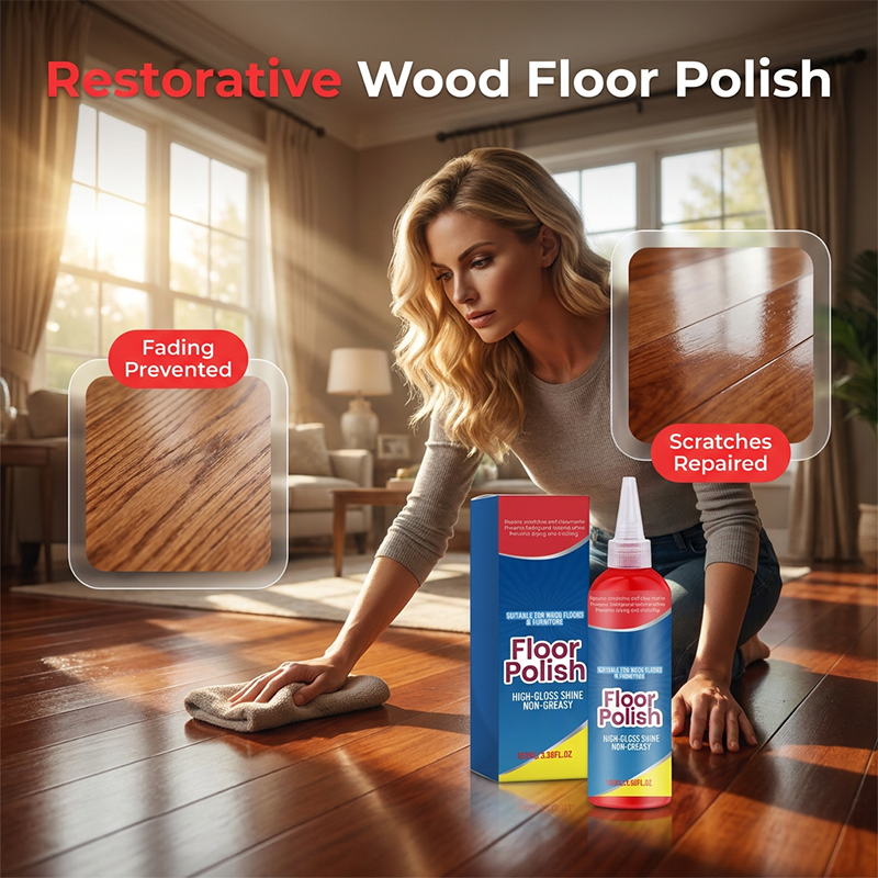 ⏰ Floor Polish – Scratch Repair, Non-Greasy, Long-Lasting 🔧