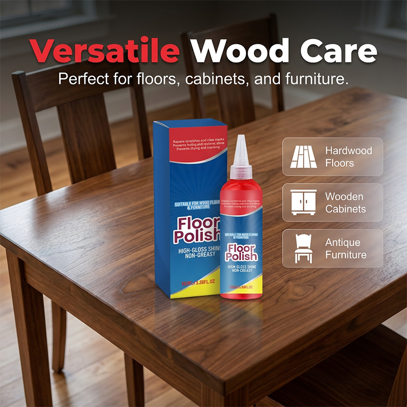 ⏰ Floor Polish – Scratch Repair, Non-Greasy, Long-Lasting 🔧