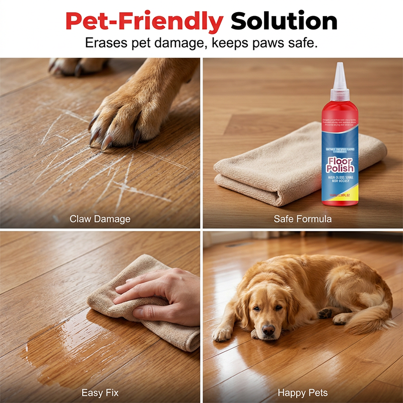 ⏰ Floor Polish – Scratch Repair, Non-Greasy, Long-Lasting 🔧