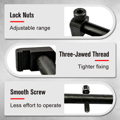 🔧 2026 Sale — Over 32,000 Sold! ⚙️ Adjustable Crank Pulley Puller – No-Slip Jaw Grip 🛠️