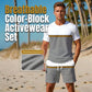 📢📢50% OFF !! ⏰Men's Summer Color-Block Sportswear Set