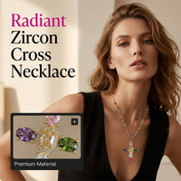 💎 50% OFF NOW! ✨ Women's Colorful Zircon Cross Pendant Necklace – Sparkling & lightweight – Faith-inspired design, perfect for daily wear or gifting – elegant and meaningful ✝️