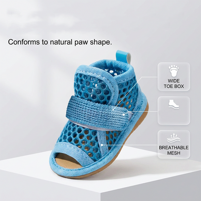 🐾☀️ 50% OFF! 🐕Lightweight Mesh Anti-Slip Pet Dog Boots – Breathable Summer Sandals for All Terrain Use