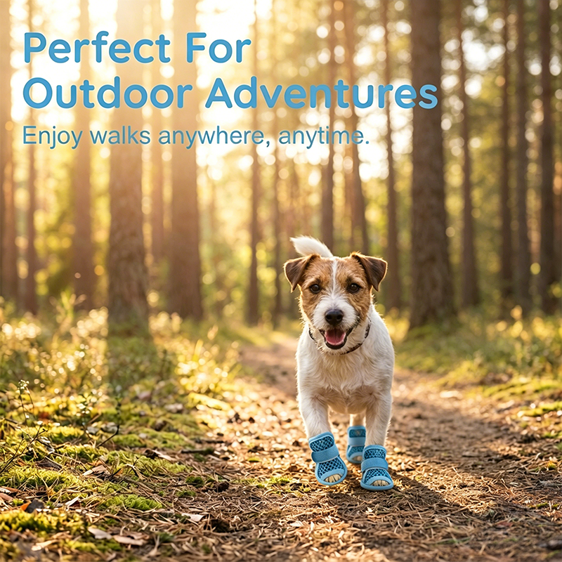 🐾☀️ 50% OFF! 🐕Lightweight Mesh Anti-Slip Pet Dog Boots – Breathable Summer Sandals for All Terrain Use
