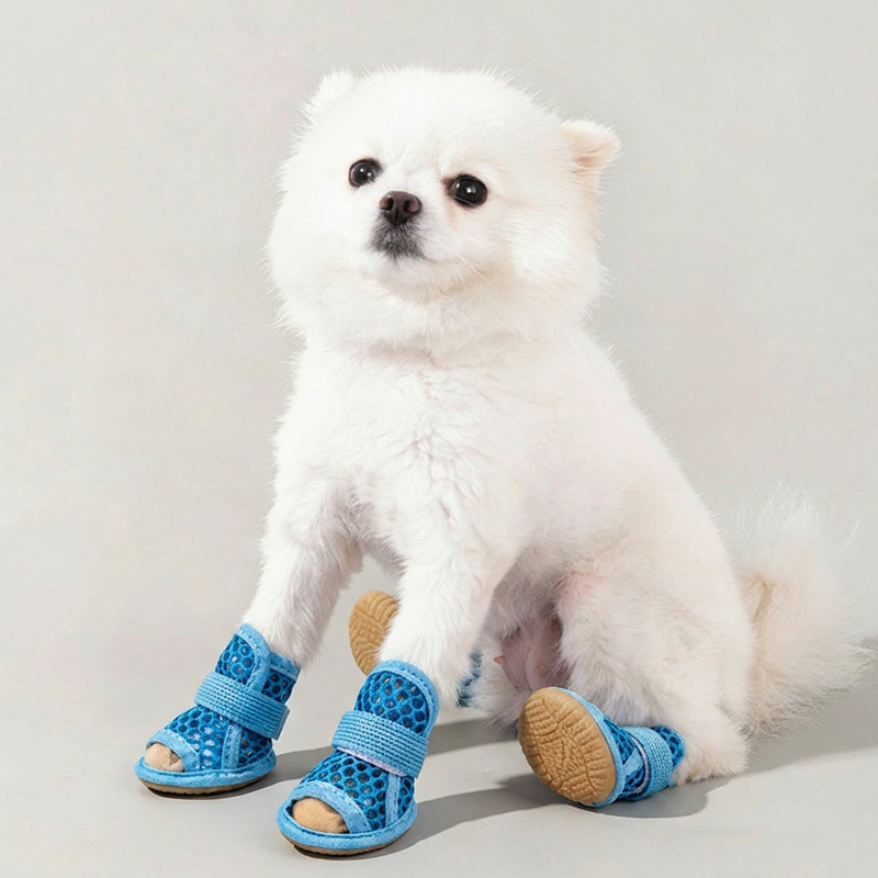 🐾☀️ 50% OFF! 🐕Lightweight Mesh Anti-Slip Pet Dog Boots – Breathable Summer Sandals for All Terrain Use