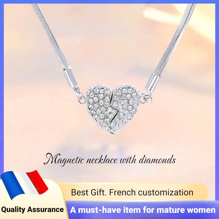 ✨Christmas Hot Sale Heart Diamond Necklace💕