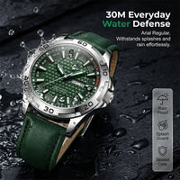 ⌚LIMITED-TIME50% OFF!💥Men's Luminous Quartz 30M Sports Wristwatch – 3D Geometric Dial, Anti-Scratch, Water Resistant ✨