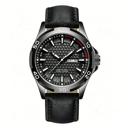 ⌚LIMITED-TIME50% OFF!💥Men's Luminous Quartz 30M Sports Wristwatch – 3D Geometric Dial, Anti-Scratch, Water Resistant ✨