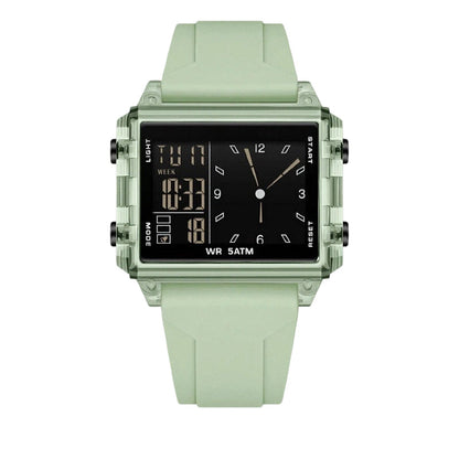 ⏳🔥LIMITED-TIME 50% OFF! ⏰Waterproof Transparent Digital Watch – 50M Rating, Luminous Display, Hybrid Time ✨