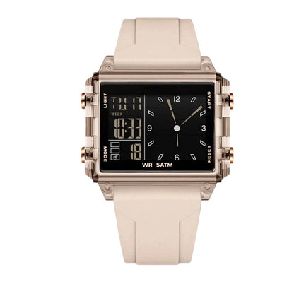 ⏳🔥LIMITED-TIME 50% OFF! ⏰Waterproof Transparent Digital Watch – 50M Rating, Luminous Display, Hybrid Time ✨