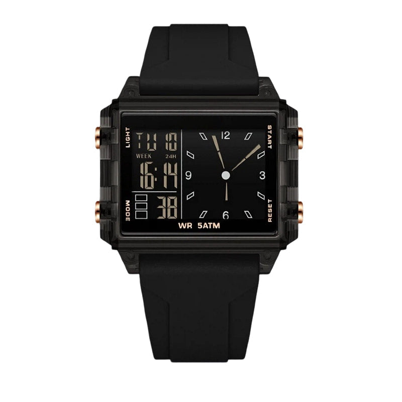⏳🔥LIMITED-TIME 50% OFF! ⏰Waterproof Transparent Digital Watch – 50M Rating, Luminous Display, Hybrid Time ✨