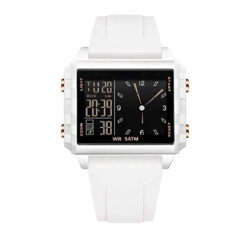 ⏳🔥LIMITED-TIME 50% OFF! ⏰Waterproof Transparent Digital Watch – 50M Rating, Luminous Display, Hybrid Time ✨