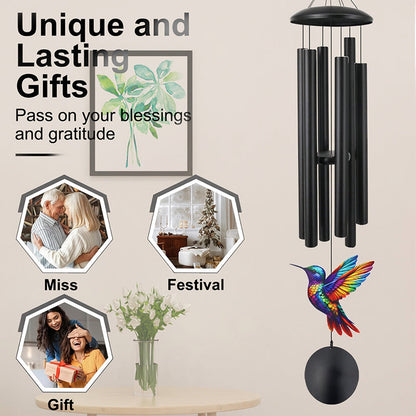 Vintage Metal Memorial Wind Chimes for Garden