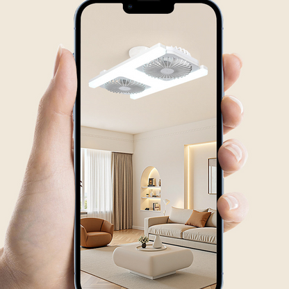 Modern 2-in-1 LED Ceiling Fan Light – Remote Control