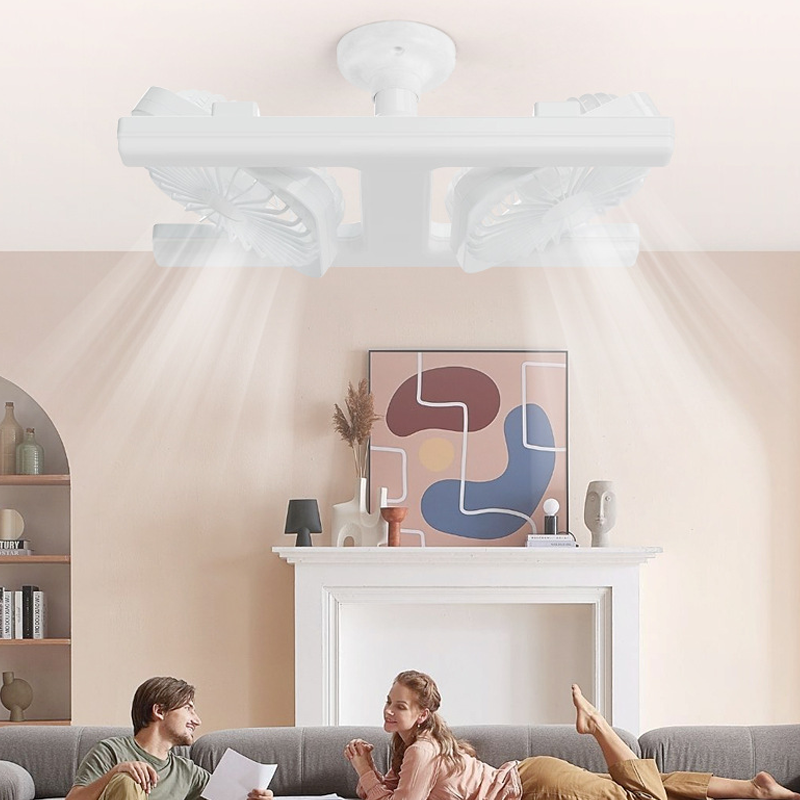 Modern 2-in-1 LED Ceiling Fan Light – Remote Control