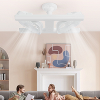 Modern 2-in-1 LED Ceiling Fan Light – Remote Control