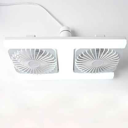 Modern 2-in-1 LED Ceiling Fan Light – Remote Control