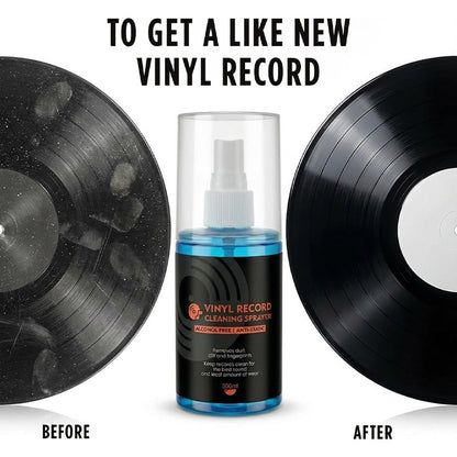 🎵 LIMITED-TIME 50% OFF! 💥 Anti-Static Vinyl Record Cleaning Spray – Dust Removal, Alcohol-Free, Easy Mist ✨