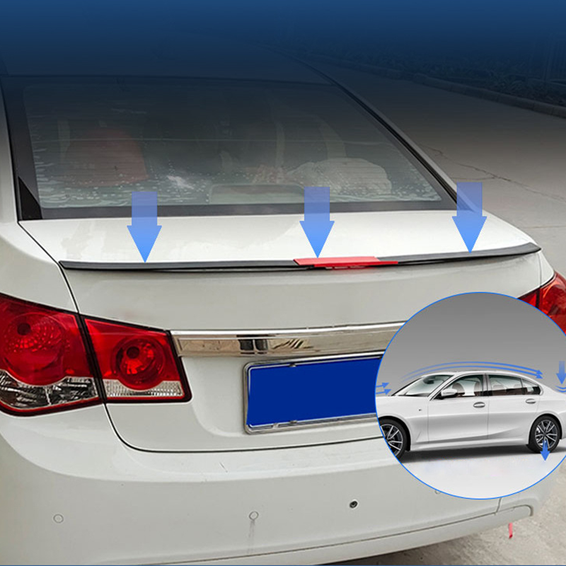 🚗 LIMITED-TIME 50% OFF! ✨ Car Downforce Rear Spoiler – ABS, 3-Piece Adjustable, No-Drill Install 🏁