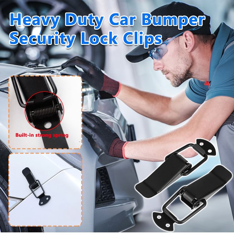 📢📢50% OFF !! ⏰ Heavy Duty Car Bumper Security Lock Clips – Sturdy, Universal, Tool-Free 🔒