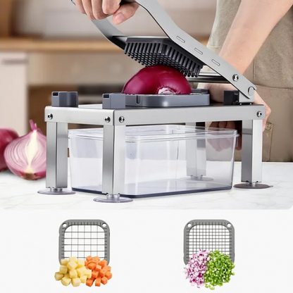 Multifunctional 9-Blade Food Chopper with Storage Container