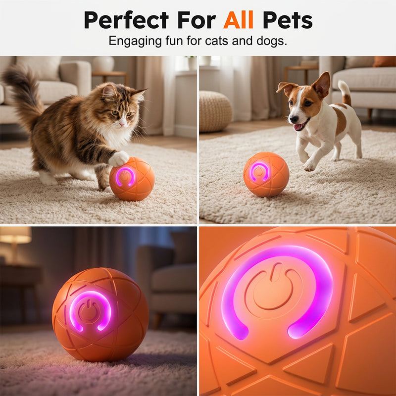 🐱🐶Let the little pets no longer feel lonely-Auto Bouncing Smart Pet Ball