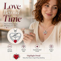🥳2026 HOT SALE🥳💞50K+ SOLD!✨ 💝 Infinity Heart Cross Necklace with Wing Pendant – Faith & Eternal Love ✨