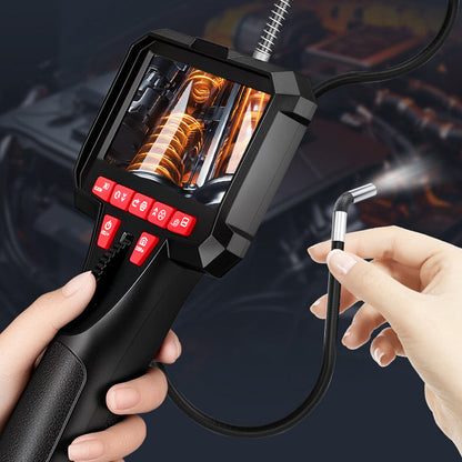 🔧 50% OFF NOW! 📹 6mm Handheld Automotive Endoscope – Articulating Camera, HD Monitor, LED Illumination & Semi-Rigid Cable for Precision Inspection ✨