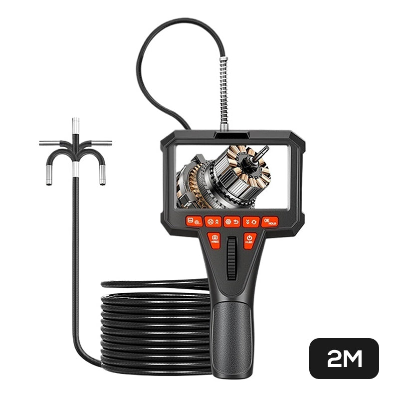 🔧 50% OFF NOW! 📹 6mm Handheld Automotive Endoscope – Articulating Camera, HD Monitor, LED Illumination & Semi-Rigid Cable for Precision Inspection ✨