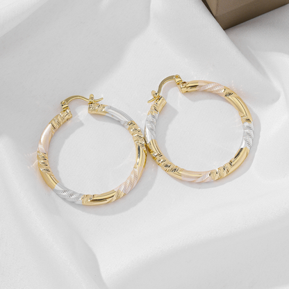💫50% OFF NOW✨Women's Elegant Twisted Hoop Earrings
