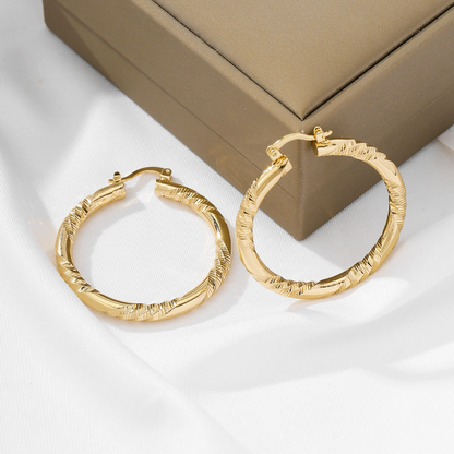 💫50% OFF NOW✨Women's Elegant Twisted Hoop Earrings