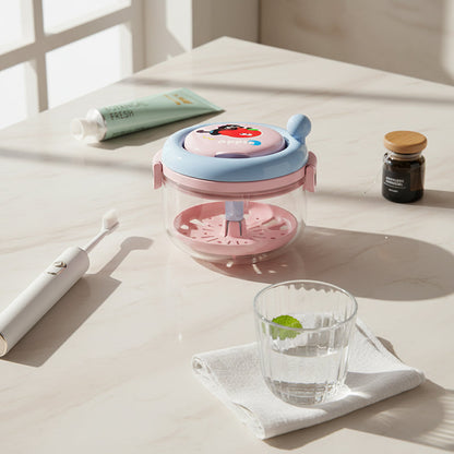 Multifunctional Manual Centrifugal Retainer Cleaner Box 🦷 Spin It Clean – Effortless, Chemical-Free Cleaning for Aligners & Dentures ✨