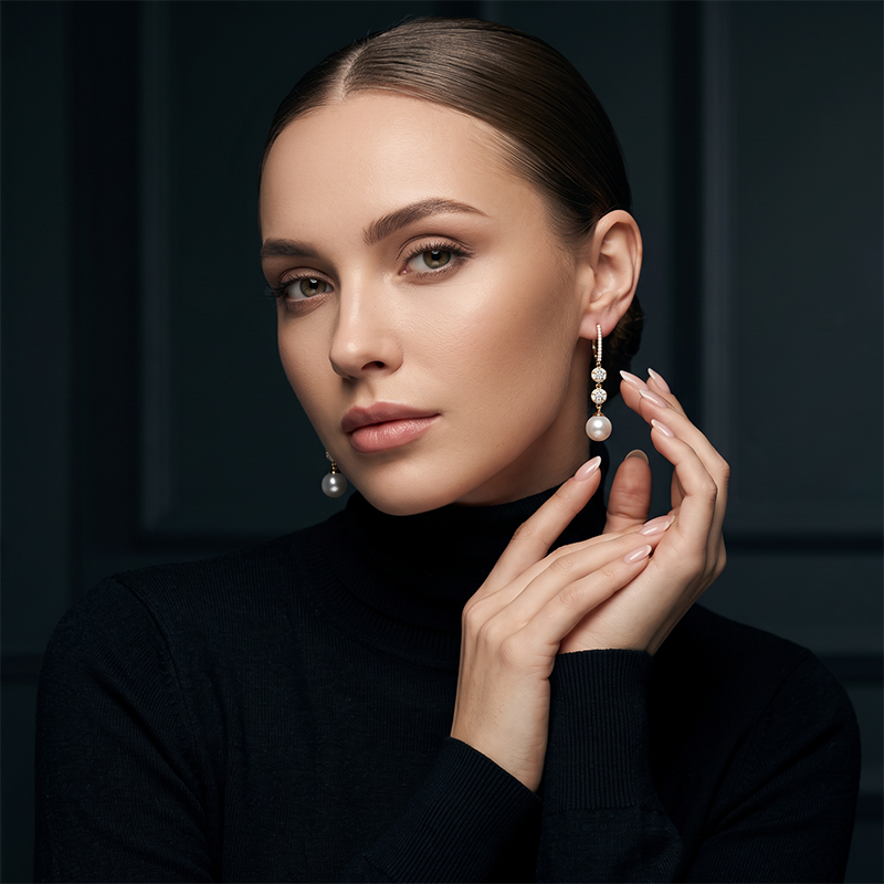 Elegant Pearl Drop Earrings