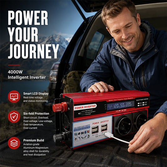 ⏰🔥LIMITED TIME 50% OFF!🔥High-Power 12V to 230V Car Power Inverter 