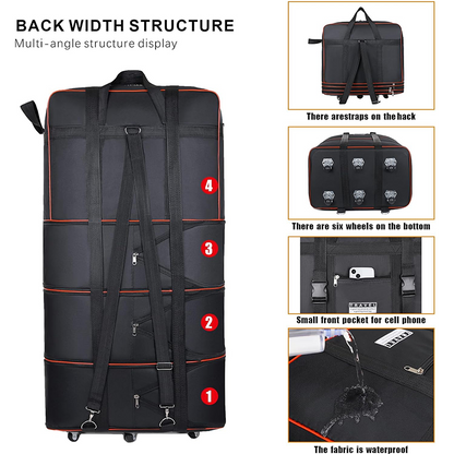 🔥Limited Time 50% Off！🧳Meet all your travel storage needs！Large Capacity Expandable Travel Duffel Bag