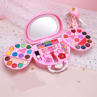 📢📢50% OFF !! ⏰Kids Washable Makeup Toy Set with Portable Pink Handbag