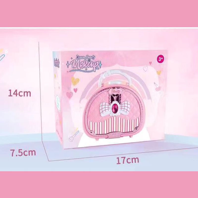📢📢50% OFF !! ⏰Kids Washable Makeup Toy Set with Portable Pink Handbag