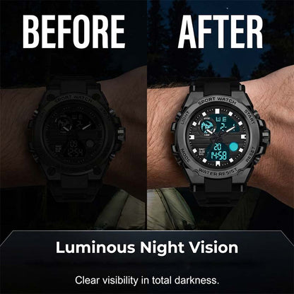 ⌚50% OFF🏃‍♂️Men's Multi-Function Sport Watch – Waterproof & Durable – Perfect for Outdoor & Daily Wear 💪