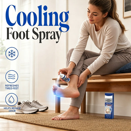 👣❄️🎉2026 Sale — Over 31,000 Sold! 🧴 BUY 2 GET 1 FREE!  ! Portable Cooling Foot Freshening Spray – Odor Control, Cooling Menthol & Pocket-Size Daily Care ✨