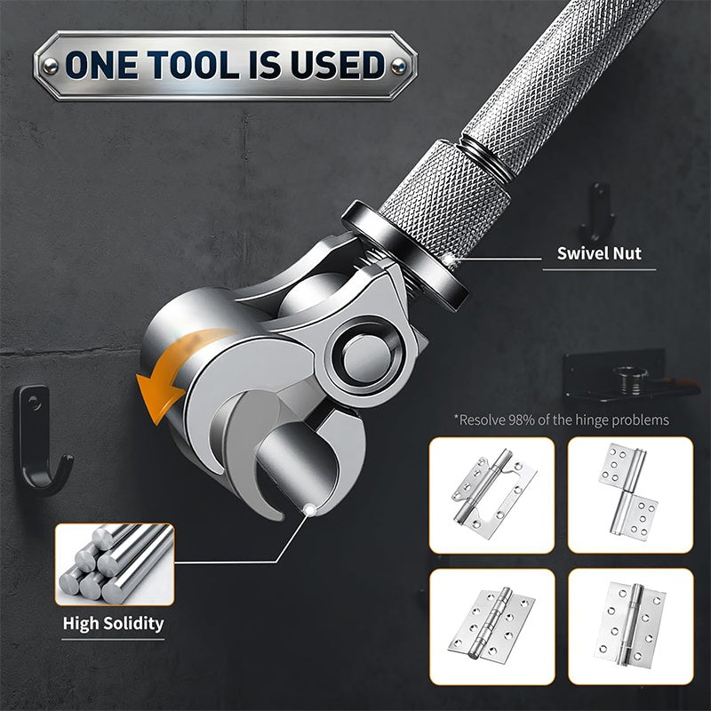 🔧 50% OFF NOW! 🚪 Universal Adjustable Door Hinge Wrench – Durable Steel, Easy to Use & Comfortable Grip 🔩