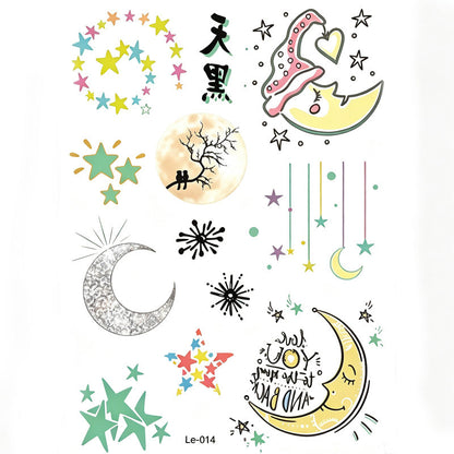 📢Buy 1 Get 1 Free！🔥Luminous Halloween Temporary Tattoos for Kids Cartoon Waterproof Glowing Stickers