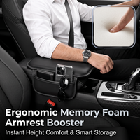 Car Center Console Cover with Side Storage Pockets