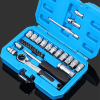 🔧 50% OFF NOW! 🛠️ 29-Piece Ratchet Socket Wrench Kit – CR-V Steel, Versatile & Portable 📦