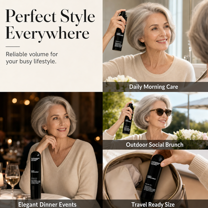 ⏳Time-Limited Special⏰Fluffy Hair Shaping Spray‑Lightweight Volumizing Mist, All‑Day Strong Hold Humidity‑Resistant Peach Scent Hair Spray for Fine Flat Thin Hair