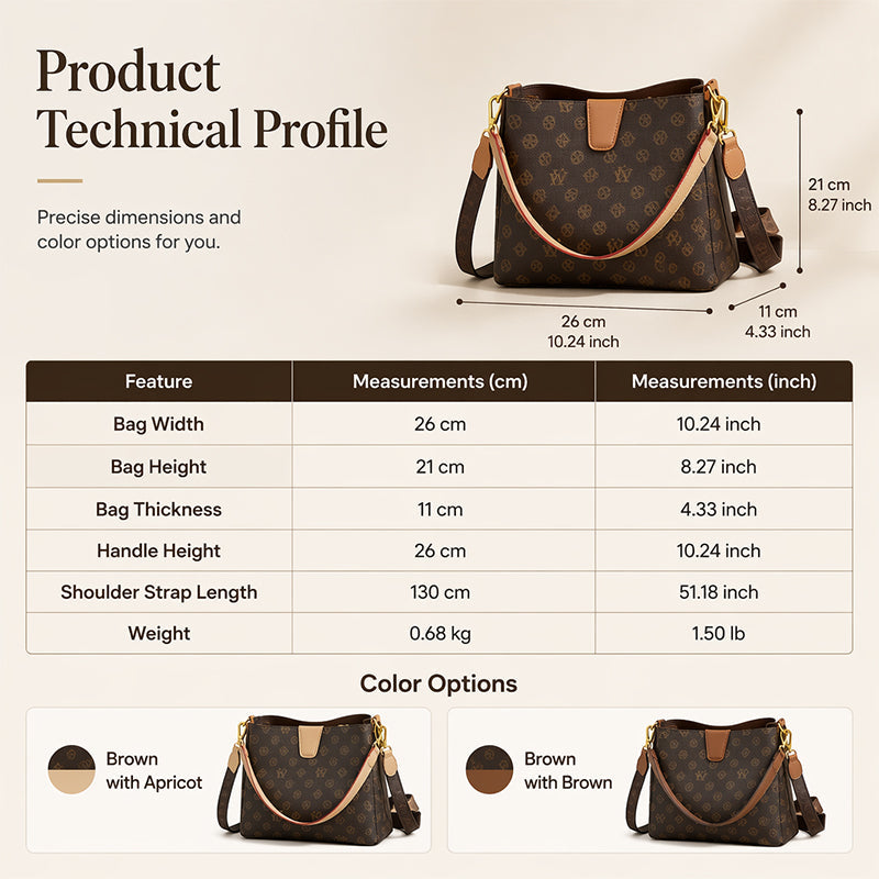 Women's Bucket Bag Chic Shoulder Crossbody Bag