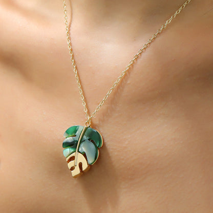 ⏳Limited-time 50% off⏰Fashion Leaf Pendant Necklace🍀📿