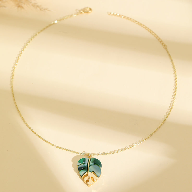 ⏳Limited-time 50% off⏰Fashion Leaf Pendant Necklace🍀📿
