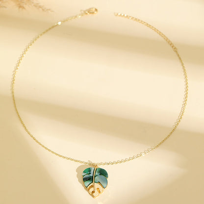 ⏳Limited-time 50% off⏰Fashion Leaf Pendant Necklace🍀📿