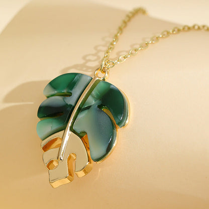⏳Limited-time 50% off⏰Fashion Leaf Pendant Necklace🍀📿